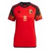 Belgien Youri Tielemans #8 Hemmakläder Dam VM 2022 Kortärmad